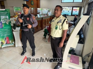 Unit Pam Obvit Satuan Samapta Polres Bangli Melaksanakan Pengamanan pada Obyek Vital di wilayah Bangli