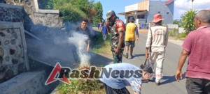 Babinsa Ende Aktif Jaga Keamanan dan Kebersihan Lingkungan Lewat Komsos dan Karya Bakti