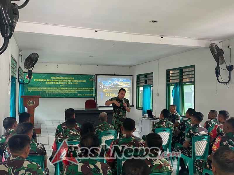 Sinergi Pertahanan dan Pembangunan, Kodim 1602/Ende Laksanakan Pembinaan Tata Ruang Wilayah