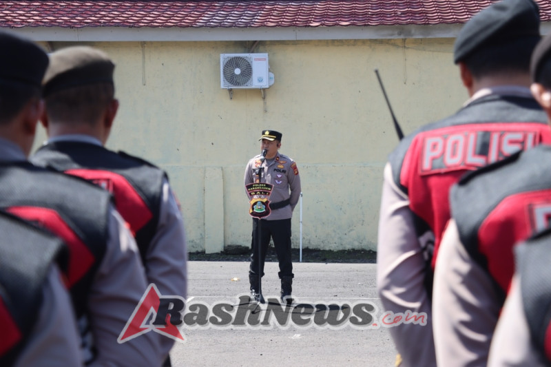 Polres Karangasem Gelar Apel Kesiapan Penanggulangan Bencana