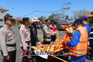 Wakapolres Karangasem Pimpin Pengecekan Peralatan dan Koordinasi Penanganan Bencana di Kecamatan Sidemen
