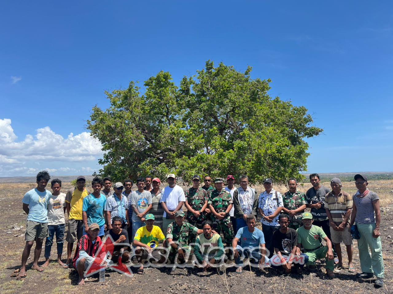 Dukung Program Pertahanan, Dandim Dampingi Survei Lahan Yonif TP di Desa Kadumbul