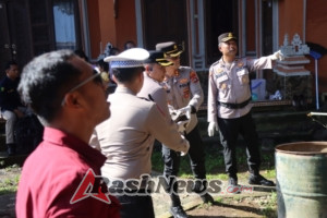 Kapolres Karangasem Lanjutkan Peninjauan Lokasi Bencana Longsor di Desa Tangkup