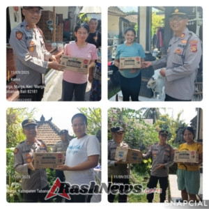 Cegah Stunting Kapolsek Marga Berikan Makanan Tambahan Kepada Ibu Hamil