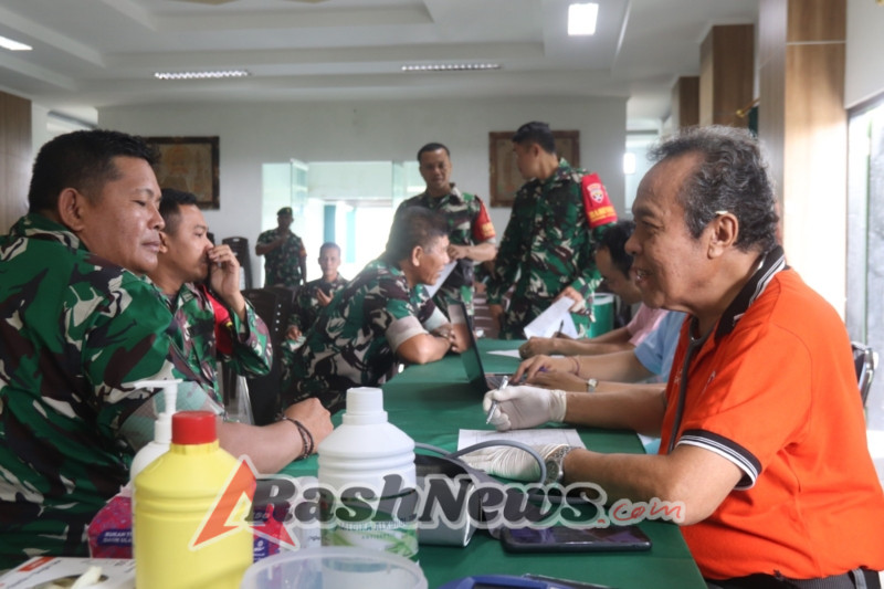 Donor Darah Bakti Teritorial Prima HUT Ke 80 TNI, Wujud Nyata TNI Hadir Dan Bermanfaat