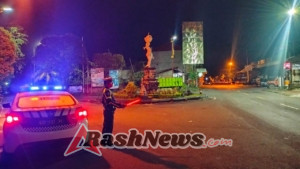 Unit Turjagwali Polres Karangasem Lakukan Patroli Blue Light Patrol