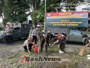 Polsek Tabanan hadir di Kegiatan Bakti Teritorial Prima dalam rangka Memperingati HUT Ke-80 TNI Tahun 2025