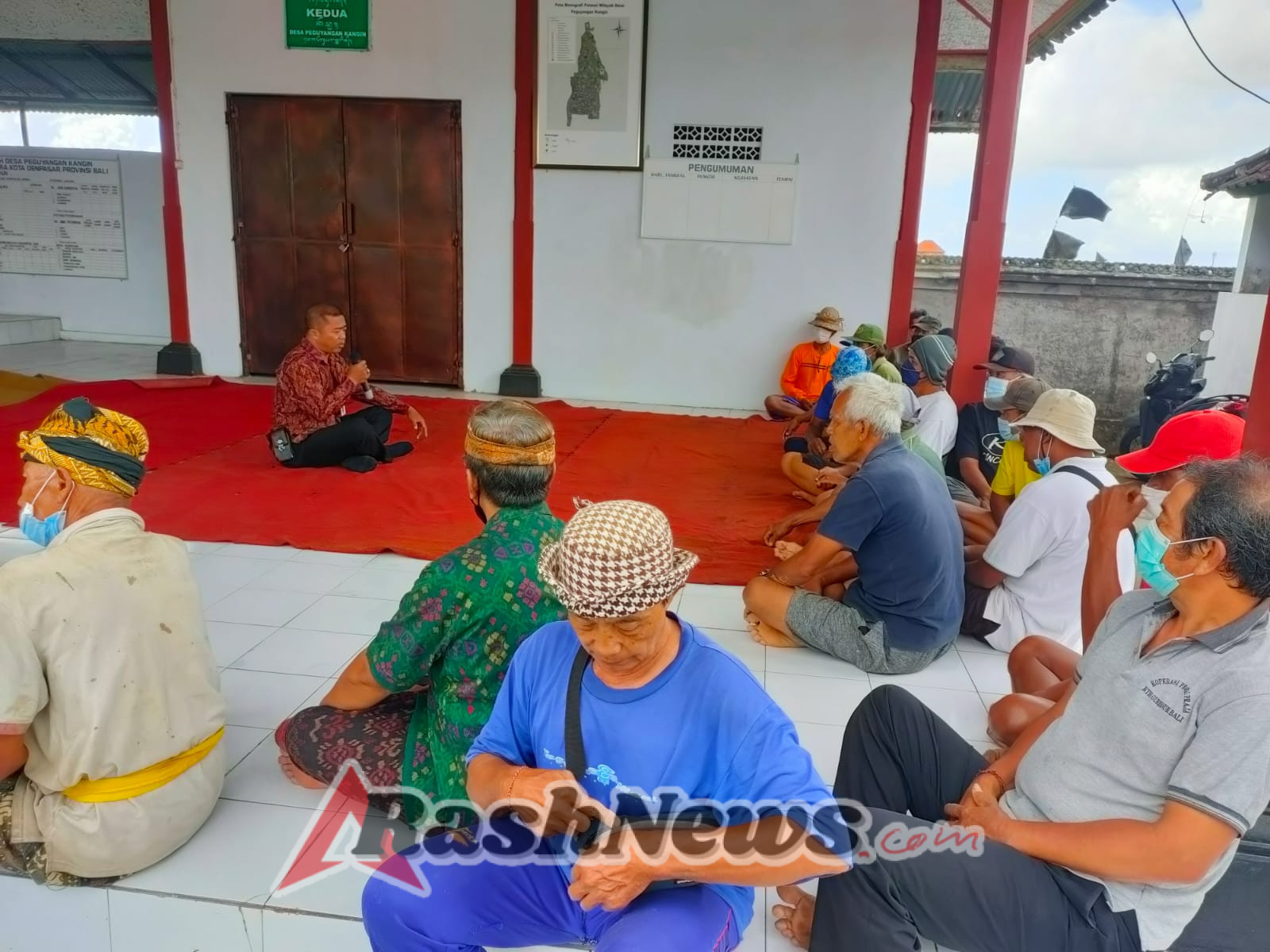 Program Jumat Curhat, Ditresnarkoba Polda Bali Sampaikan Desa Tangguh Tanpa Narkoba.