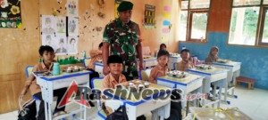 Babinsa Koramil 1628-01/Taliwang Dampingi Program Makan Bergizi Gratis di SDIT An Nida