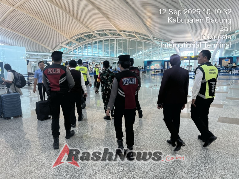 Patroli Gabungan di Terminal Internasional, Polres Bandara Pastikan Rasa Aman bagi Penumpang