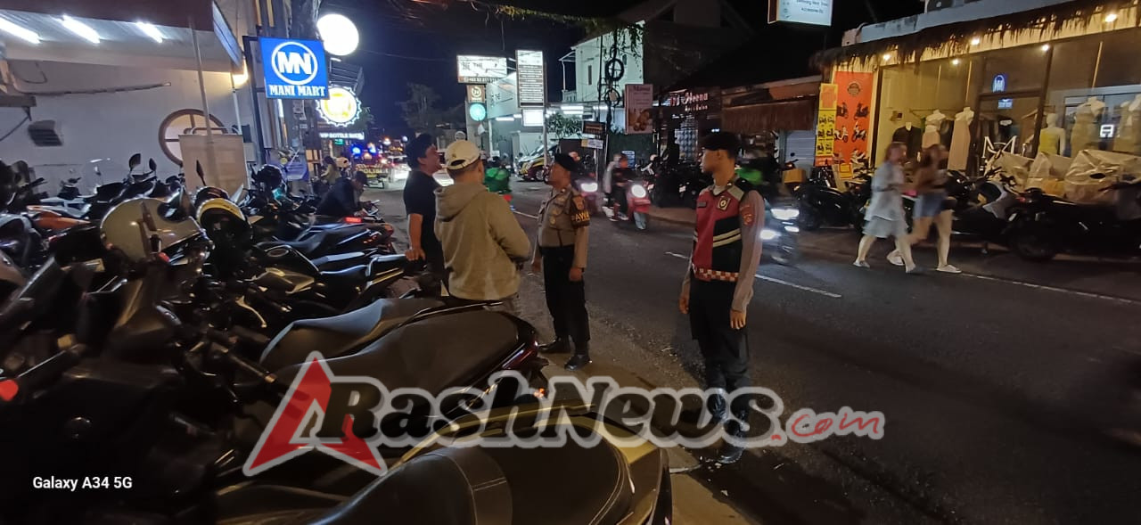 Sasar Kawasan Wisata Polsek Kuta Utara  Patroli Di Jalan Batu Bolong.