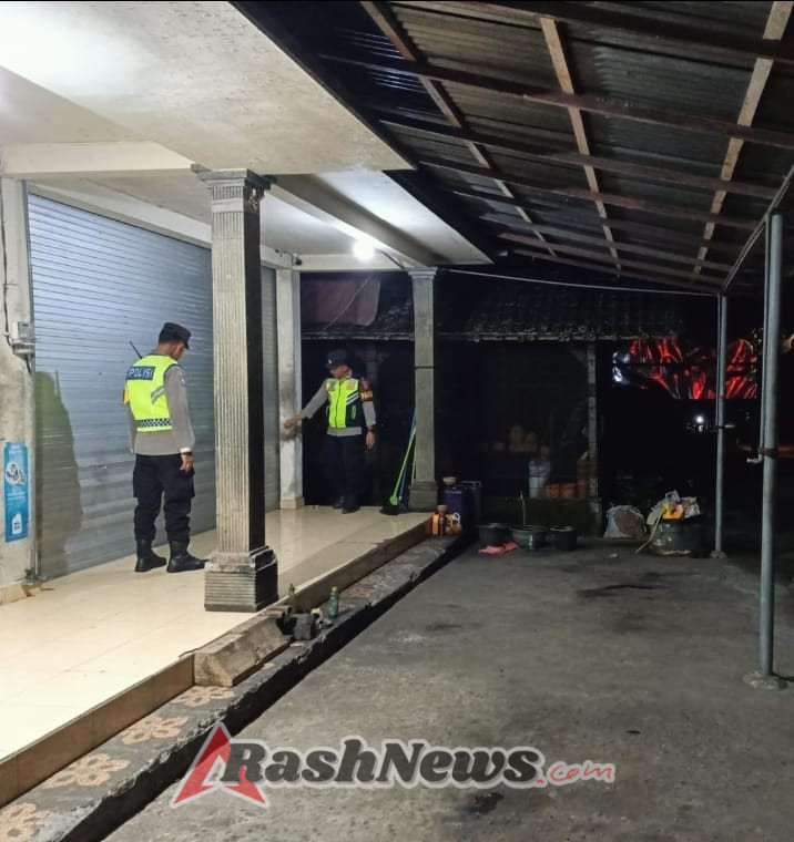 Antisipasi Gangguan Kamtibmas Polsek Penebel  Patroli Malam Hari