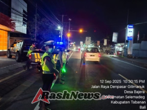 Polsek Selemadeg Intensifkan Patroli Blue Light, Wujudkan Wilayah “Zero Criminal”