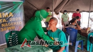 Kodim 1625/Ngada dan Yon TP 834/WM Gelar Bakti Teritorial di Nagekeo Sambut HUT ke-80 TNI