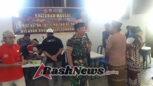 HUT ke-80 TNI, Kodim 1615/Lotim Gelar Khitanan Massal Bersama Ponpes Hamzanwadi