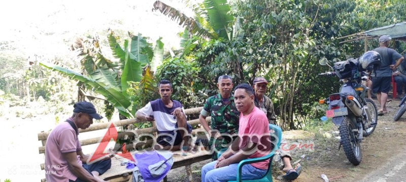 Komsos dan Pamwil Babinsa Ende, Wujudkan Rasa Aman dan Nyaman di Desa Maubasa Timur