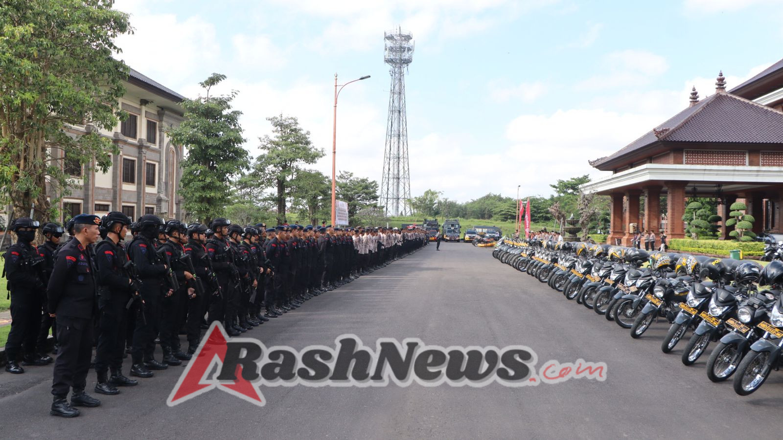 Polres Badung Latih Kesiapan Personel Lewat Simulasi Sispamkota