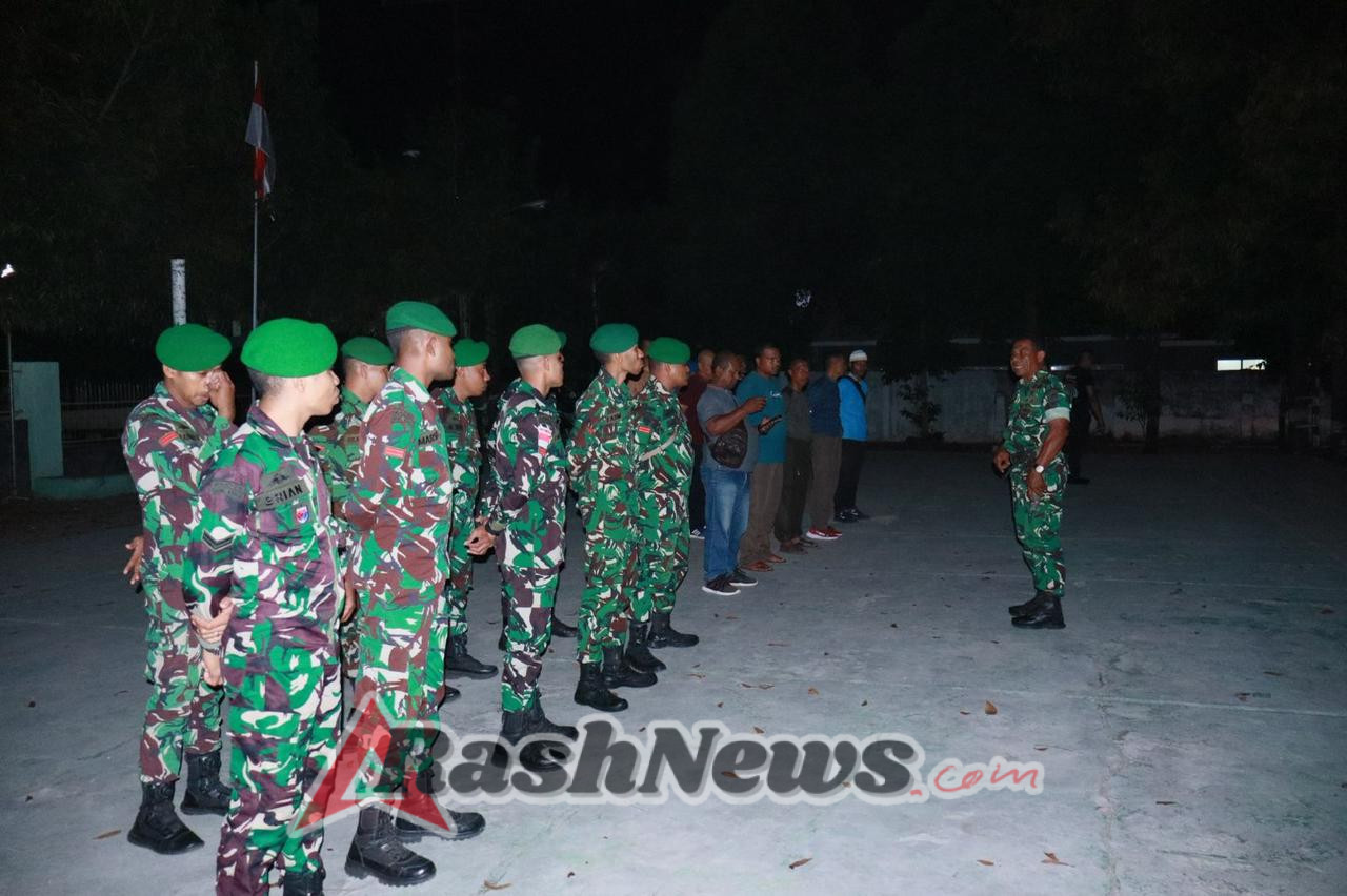Kodim 1622/Alor Gelar Patroli Malam Jaga Kamtibmas Sambut HUT TNI ke-80