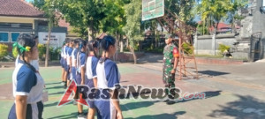 TNI Manunggal Bersama Pelajar: Koramil 08 Gerokgak Gembleng Calon OSIS SMA Negeri 1 Gerokgak