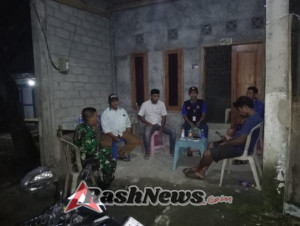 Babinsa dan Perangkat Desa Kompak Jaga Keamanan