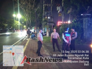 Polsek Kuta Gelar Cooling System dan Hunting Patrol, Antisipasi Gangguan Kamtibmas di Wilayah Hukum Kuta