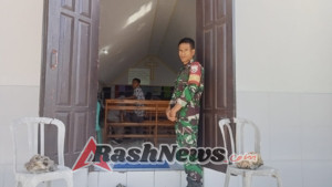 Babinsa 1627-03/Batutua Amankan Ibadah Minggu di Gereja Gmit Talaitakumi Nggauk