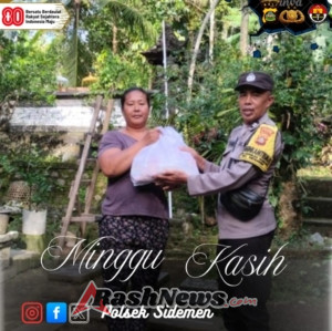 Bhabinkamtibmas Melaksanakan “Minggu Kasih”  Ringankan Beban Warga Binaan