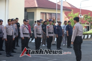Polres Karangasem Gelar Apel Operasi Aman Nusa Agung II untuk Penanggulangan Bencana