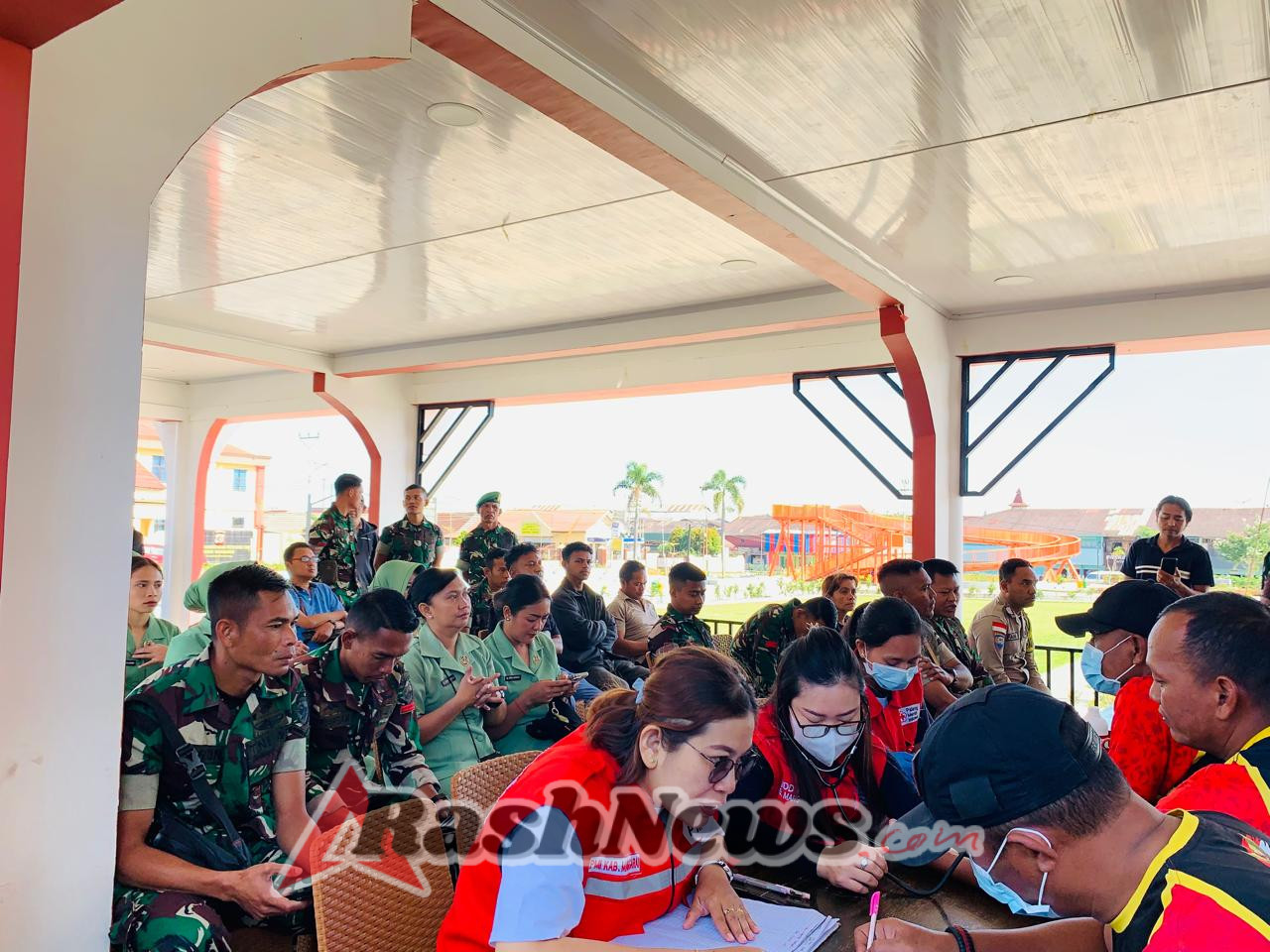 Kodim 1612/Manggarai Gelar Donor Darah, Rayakan HUT TNI ke-80 dan PMI ke-80