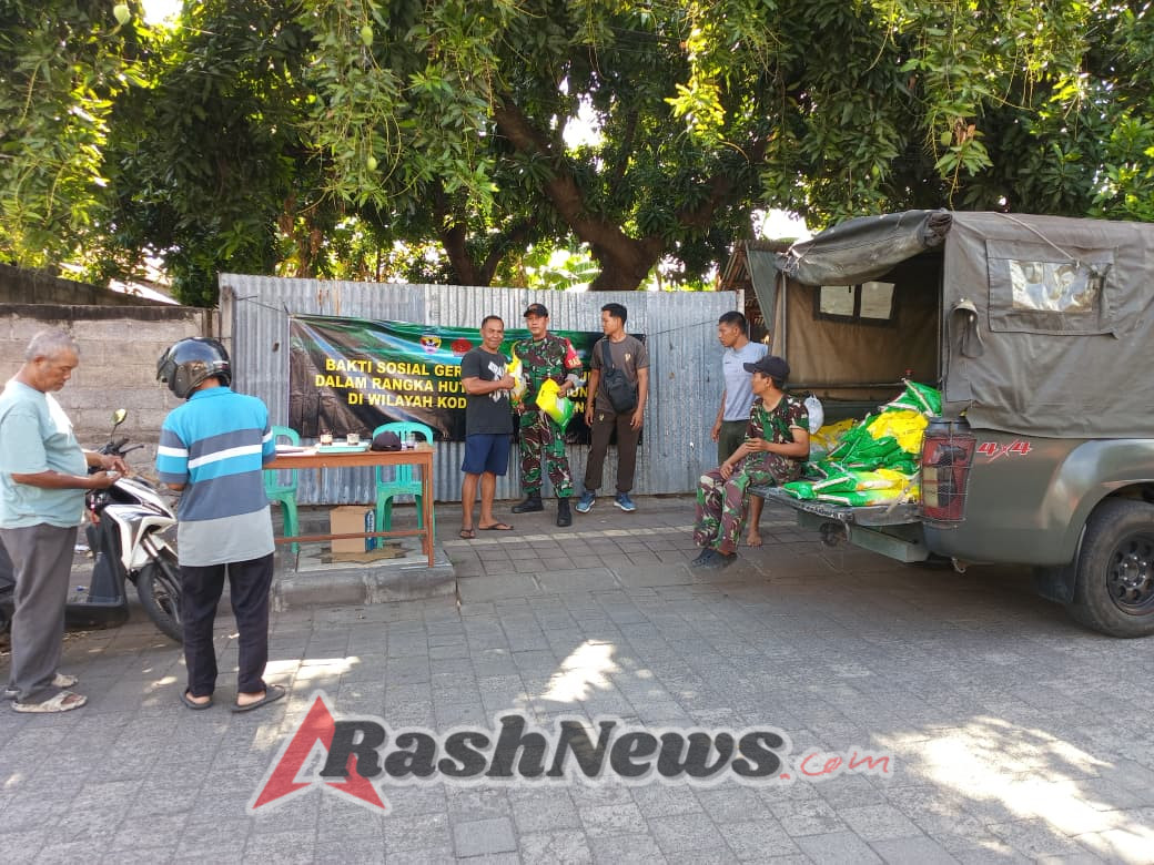 HUT ke-80 TNI, Kodim 1609/Buleleng Dekatkan Diri dengan Rakyat Lewat Bhakti Sosial di Seriri