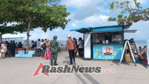 Jaga Keamanan Akses Keluar Masuk, Aparat Gabungan Di Nusa Penida Gelar Patroli Di Pelabuhan