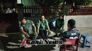 Dekat dengan Rakyat, Babinsa Koramil 1628-04 Ingatkan Warga Pentingnya Kamtibmas