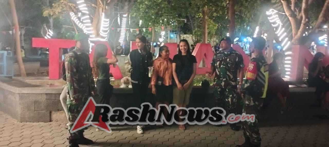 Koramil 1604-01 Kupang Laksanakan Siskamling Bersama Masyarakat