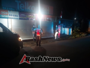 Minimalisir Gangguan Kamtibmas Malam Hari, Polsek Bebandem Gelar Blue Light Patrol