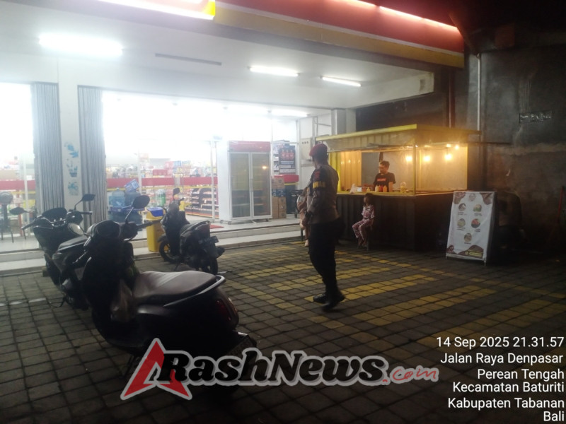 Polsek Baturiti Intensifkan Patroli Blue Light dan patroli subuh