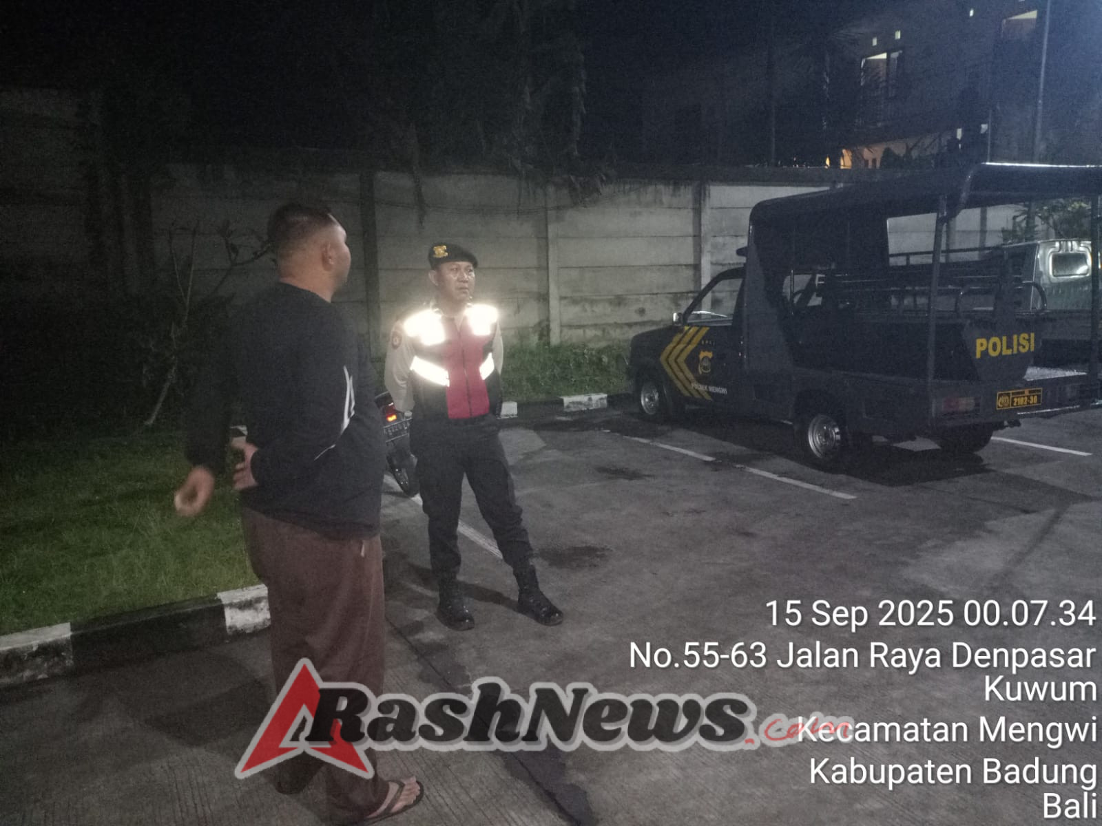 Ciptakan Kamtibmas Yang Kondusif Samapta Polsek Mengwi Patroli Beat Utara