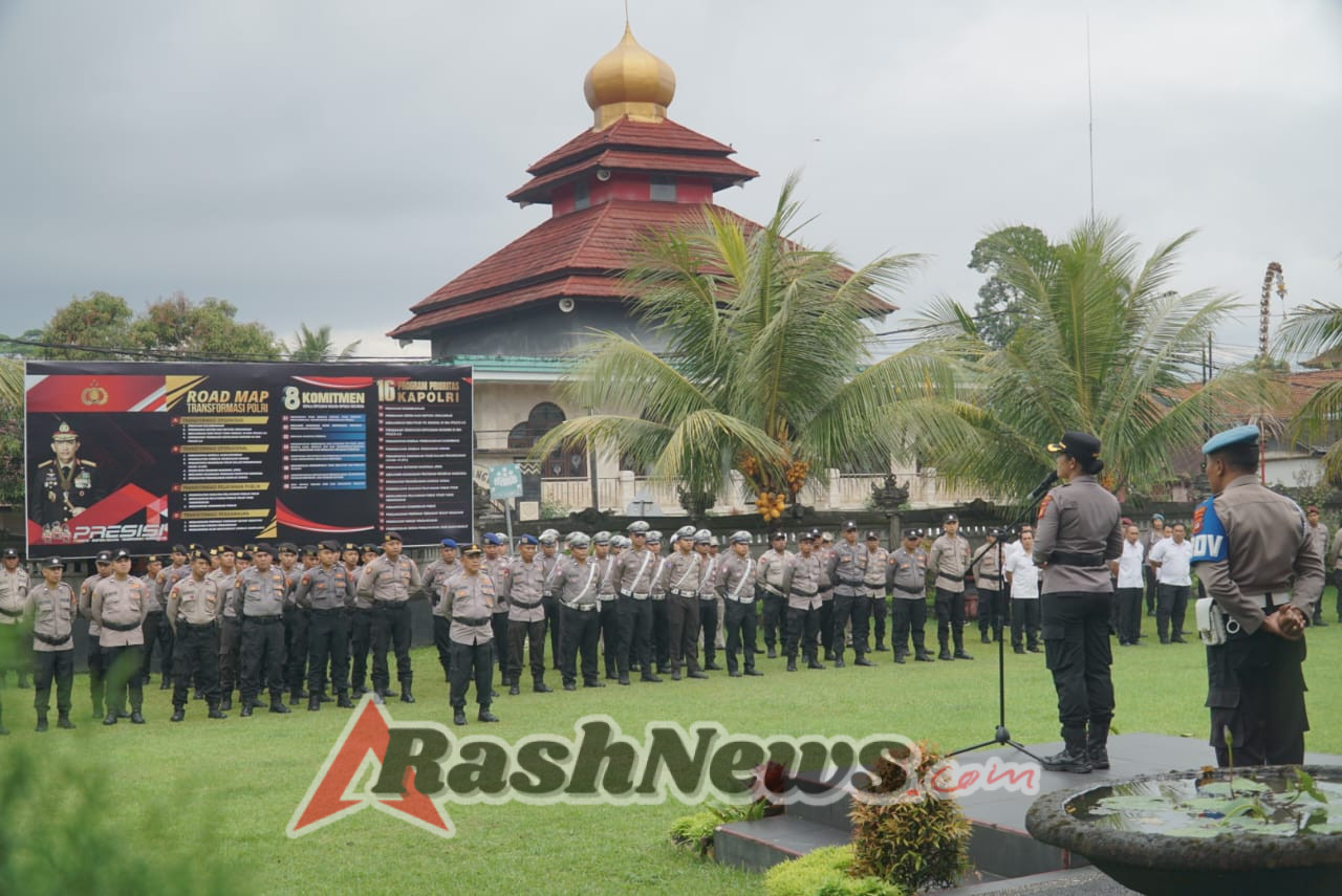 Wakapolres Bangli Pimpin Apel Pagi Jam Pimpinan di Polres Bangli