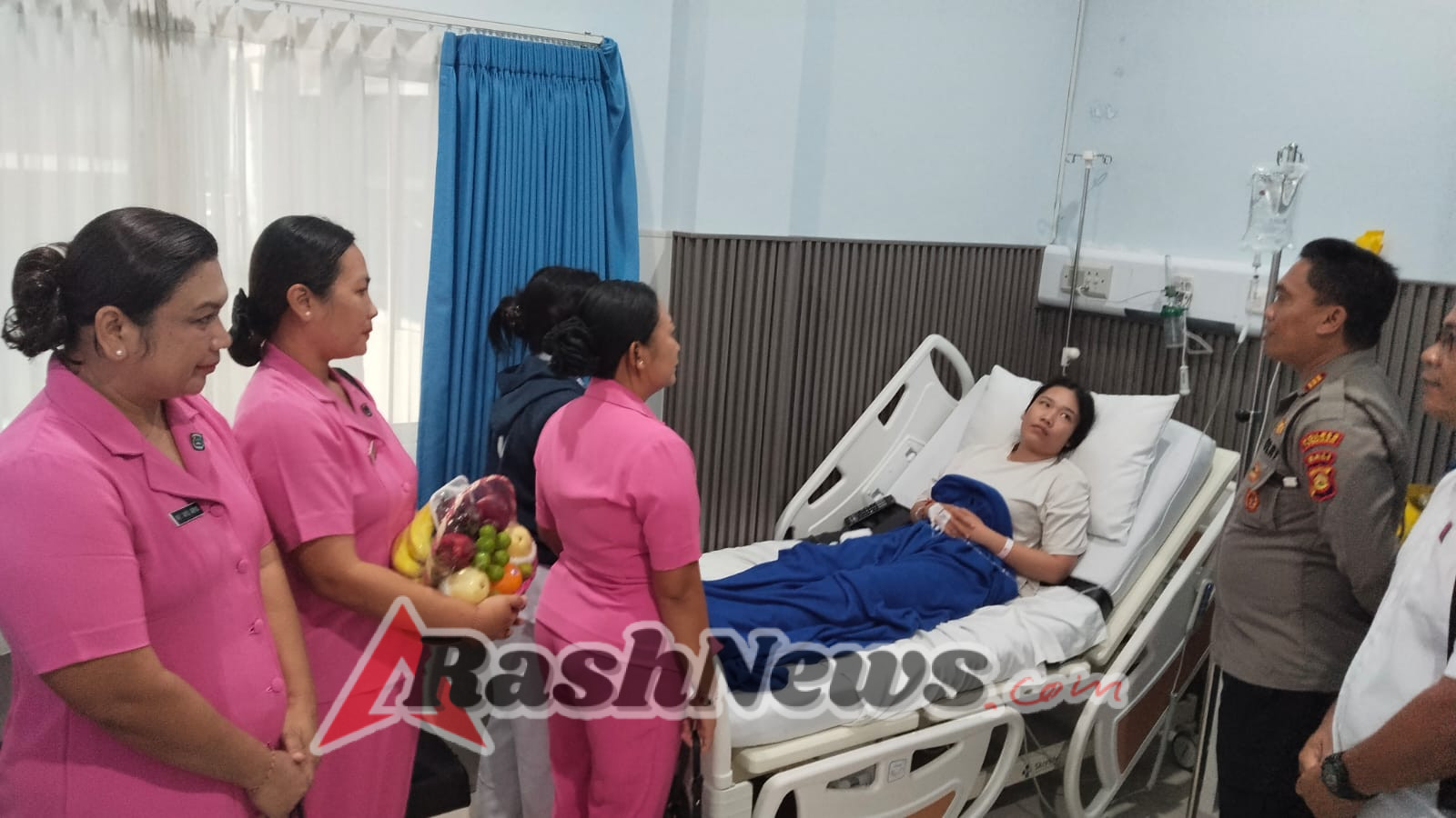 Wujud nyata kebersamaan Kapolsek Kerambitan bersama Anggota Polsek dalam Suka maupun duka.