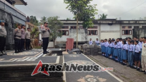 Giat  Go To School Kapolsek Bebandem di SMK Negeri 1 Bebandem Desa Sibetan Kec. Bebandem terkait perkembangan Situasi saat ini.