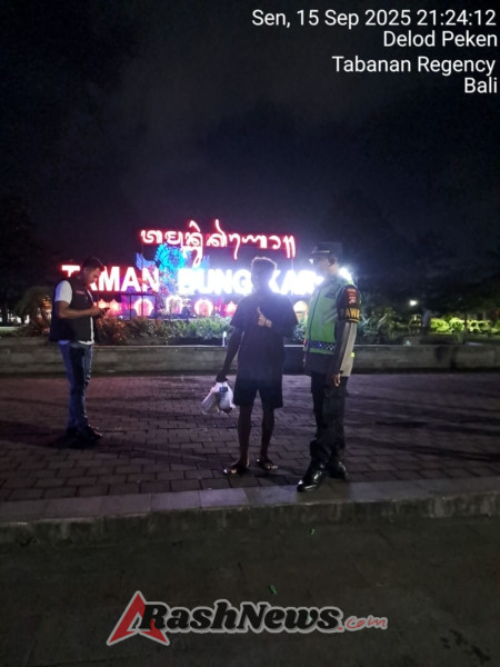 Polres Tabanan Gelar Blue Light Patrol, Wujudkan Malam yang Aman dan Kondusif