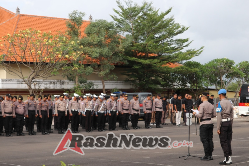 Kapolres Karangasem Pimpin Apel Pagi dan Beri Arahan Terkait Operasi Amanusa