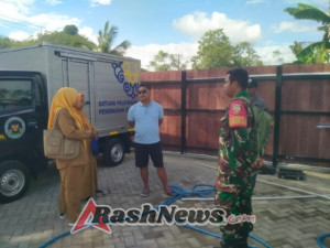 Babinsa Aktif Dampingi Program Pemerintah, Dapur Sehat di Jereweh Siap Berikan Makanan Bergizi