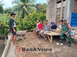 Babinsa Kodim 1602/Ende Berperan Aktif dalam Mewujudkan Kamtibmas Kondusif di Ende Utara