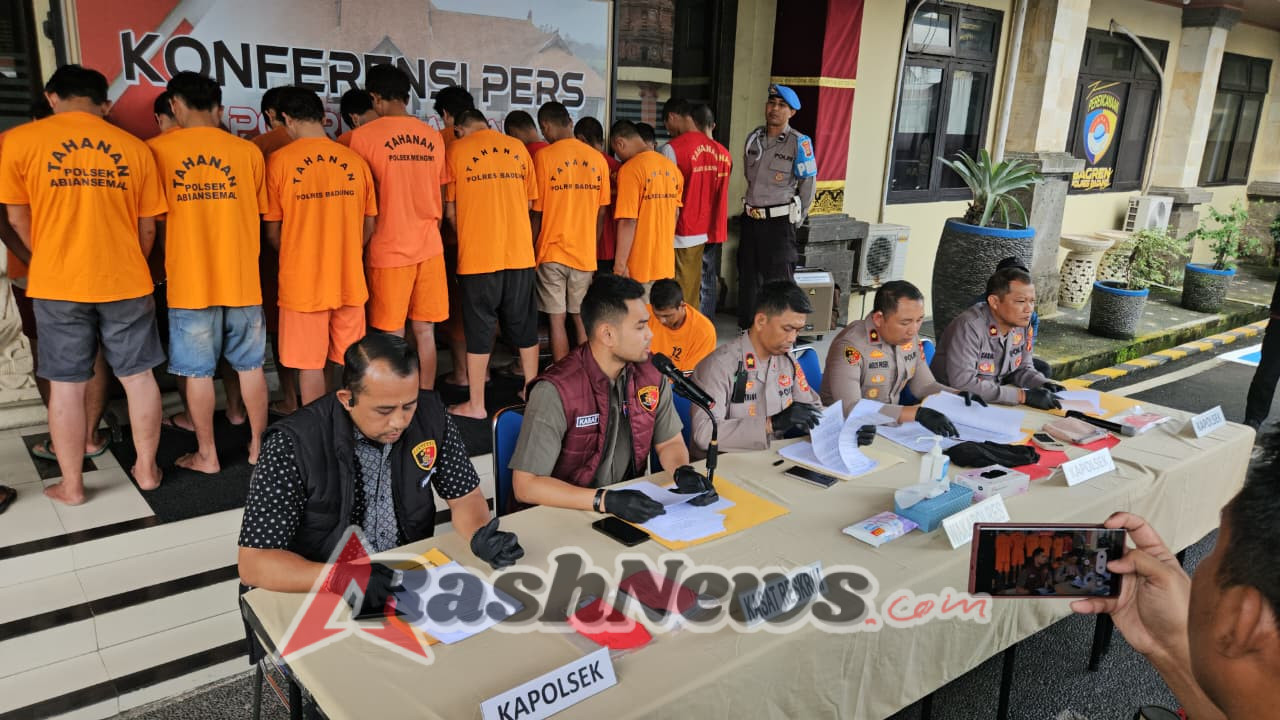 Polres Badung dan Jajaran Ungkap 21 Kasus C3 Selama Agustus, 23 Tersangka Diamankan