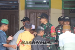 Satgas Yonif 741/GN Tetap Konsisten di Momen Penghujung Penugasan, Bagikan Sembako Untuk Panti Asuhan di Perbatasan