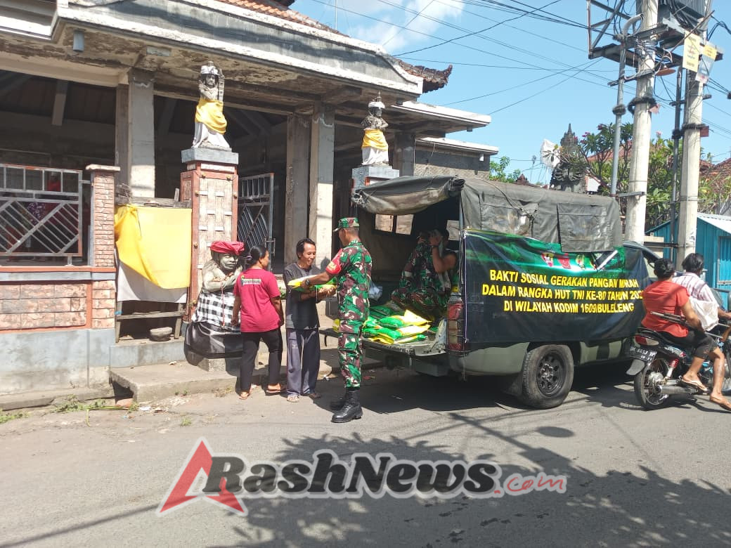 Sinergi TNI dan Pemerintah Desa Lokapaksa, Ratusan Warga Terbantu Pangan Murah