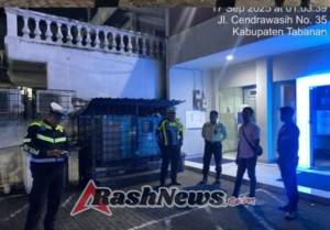 Patroli Blue Light Polres Tabanan, Antisipasi Kejahatan 3C di Malam Hari