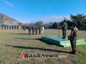 Kodim 1628/KSB Pimpin Upacara Bendera Demi Menjaga Jiwa Patriotisme Prajurit