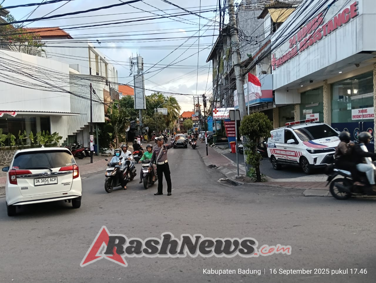 Turun ke Jalan Sore Hari, Satlantas Badung Pastikan Kelancaran dan Keamanan Lalu Lintas