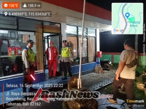 Cegah Kriminalitas, Polsek Selemadeg Gencarkan Patroli Malam di Titik Vital